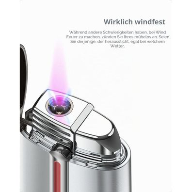 Giftorch Sturmfeuerzeug Jetflamme, 2er-Set (unbefüllt) - Nachfüllbares