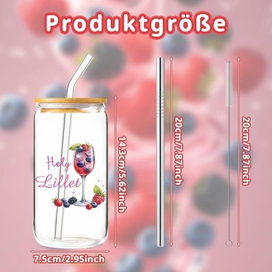 PIujsym Cocktailgläser 500ml Set Holy Motiv, Geschenkset mit Zubehör