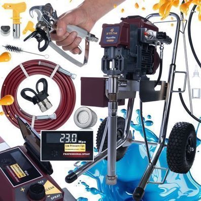 Zenthril Farbspritzgerät Cyclone V – 2500W 25MPa 3,5L/min | LCD, 0,031" Düse