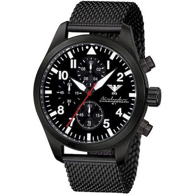 KHS - KHS. AIRBSC. MB - Armbanduhr - Herren - Quarz - Airleader Black Steel