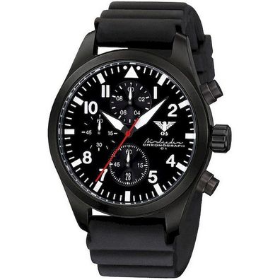 KHS - KHS. AIRBSC. DB - Armbanduhr - Herren - Quarz - Airleader Black Steel