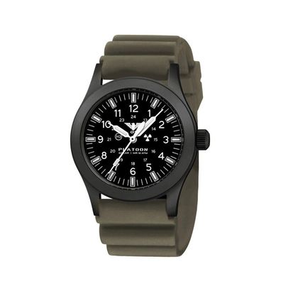 KHS - KHS. Plabssf. DSGO - Armbanduhr - Herren - Platoon Black Steel Solar