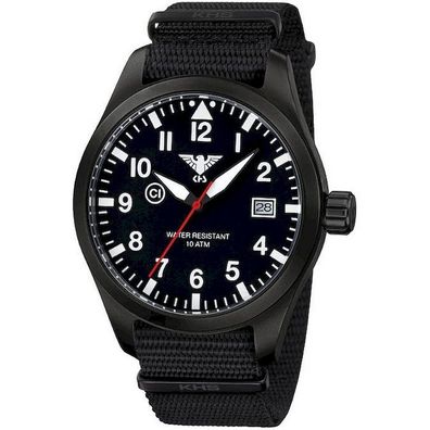 KHS - KHS. AIRBS. NB - Armbanduhr - Herren - Quarz - Airleader Black Steel