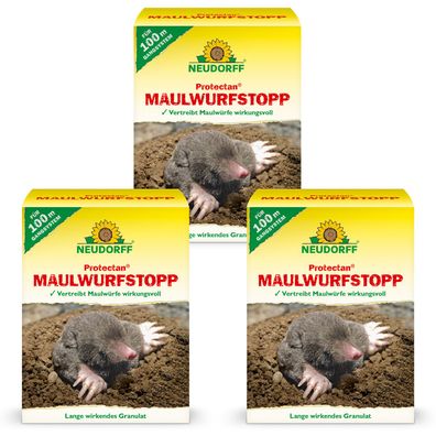 3 x Neudorff Protectan® Maulwurf-Stopp, 200 g