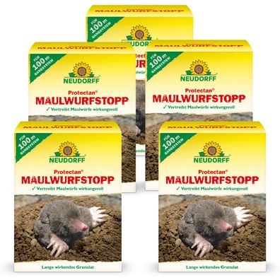 5 x Neudorff Protectan® Maulwurf-Stopp, 200 g