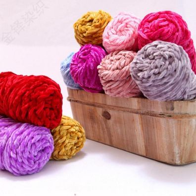 Anevous 100g Samtgarn, Weicher Velvet Wolle Garn Häkelgarn, Flauschige