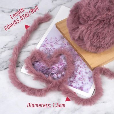 Lereati Plüschwolle 3x100g Fransengarn - Flauschig & Weich für Häkeln