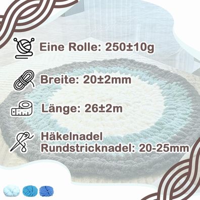 Maxee XXL Dicke Wolle 250g - Sperriges Armstricken, Soft Arm Knitting