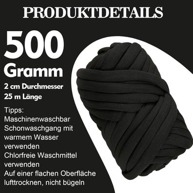 GGXDH Dickes Chenille Garn 500g 25m - Weiches Chunky Yarn für Handstricken