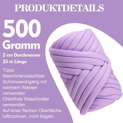 GGXDH Dickes Chenille Garn 500g - Weiches Chunky Yarn für Handstricken & Häkeln