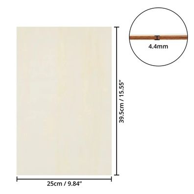 Belle Vous 4,4mm Holzplatten zum Basteln aus Kiefernholz (4er Pack) 25x39,5cm