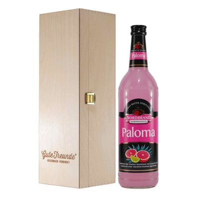 Nordbrand Paloma Likör mit Geschenk-Holzkiste