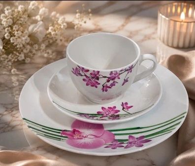 Arte Viva Kaffeeservice 18 teilig Serie Armonia Porzellan