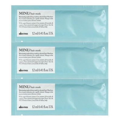 Davines, Minu, Crememaske zur Haarbehandlung, 12 Stück, 12 ml