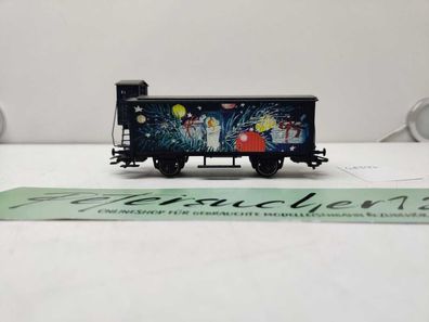 Märklin H0 AC 48397 Güterwagen mit Bremserhaus Weihnachten 1997