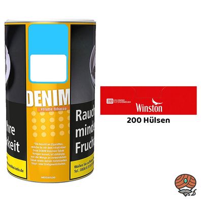 Denim Volumentabak/Stopftabak 85g Dose + 200 Winston Hülsen