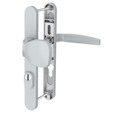 Türbeschlag Silber 8-72mm Türdrücker PZ Lochung Schmalrahmengarnitur Türdrücker