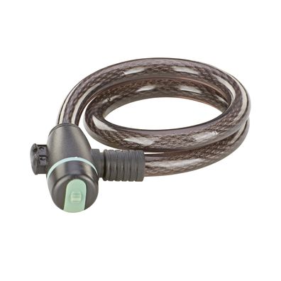Prophete Kabelschloss 7248 Fahrradschloss 65 cm Ø 15 mm mit LED-Schlüssel & Halterung