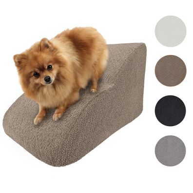 Muralo Hundetreppe Katzentreppe Rampe Haustiertreppe Rampe 31x30x50cm Bouclé Stoff