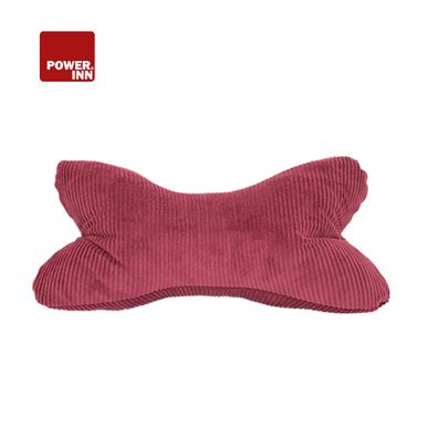 POWER INN® Leseknochen Cord | Rot | Nackenkissen | Reisekissen