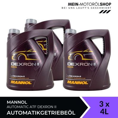 Mannol Automatic ATF Dexron II 3x4 Liter