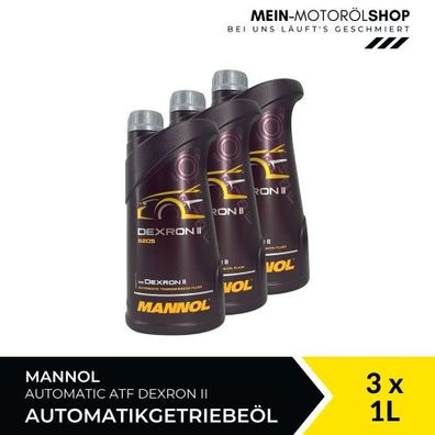 Mannol Automatic ATF Dexron II 3x1 Liter