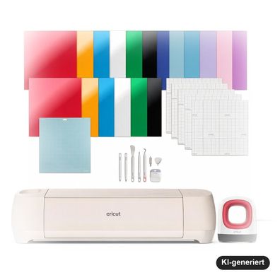 Cricut Explore 4 Schneideplotter Essentials Plus Bundle mit Materialien und Easy