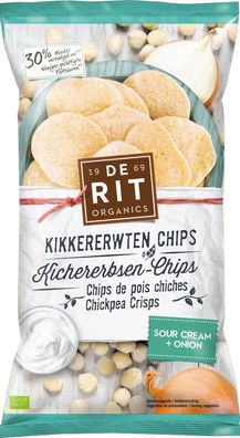 6x deRit Kichererbsen-Chips Sour Cream 75g