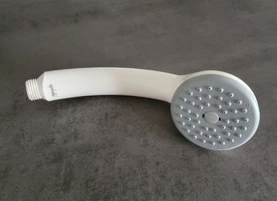 Spirella Maya White Handbrause Duschkopf Duschbrause 1 Jet Rain Easy Clean 1/2"