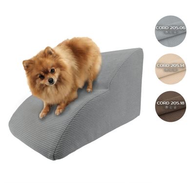 Muralo Hundetreppe Katzentreppe Rampe Haustiertreppe Rampe Cord Stoff 31x30x50cm