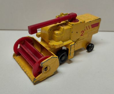 Matchbox 1977 Combine Harvester gelb Mähdrescher