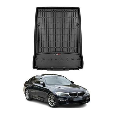 OMAC Gummi Kofferraumwanne für BMW 5er M5 Limo G30 F90 2016-2023 TPE Schwarz