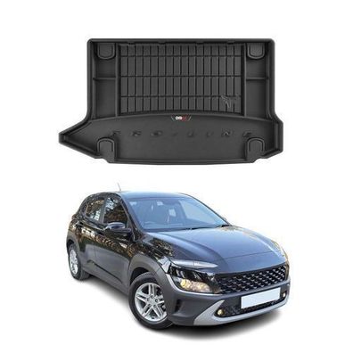 OMAC Gummi Kofferraumwanne für Hyundai Kona 2017-2025 TPE Laderaumwanne Schwarz