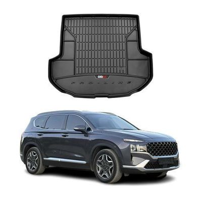 OMAC Gummi Kofferraumwanne für Hyundai Santa Fe 2018-2025 5-türig TPE Schwarz