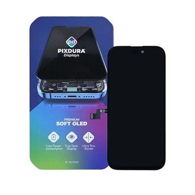 Pixdura Display für iPhone 16 Pro Soft OLED Premium 120Hz Touchscreen