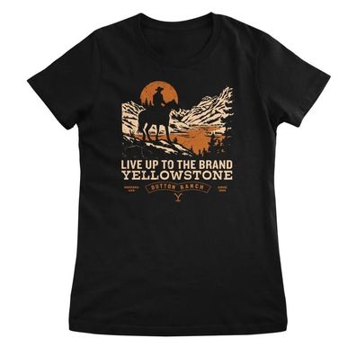 Yellowstone Damen T-Shirt Live UP TO The Brand Girly Tee PM-5-YSTN022W
