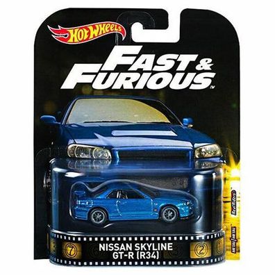 Hot Wheels FAST & Furious Nissan Skyline GT-R - Retro 1:64