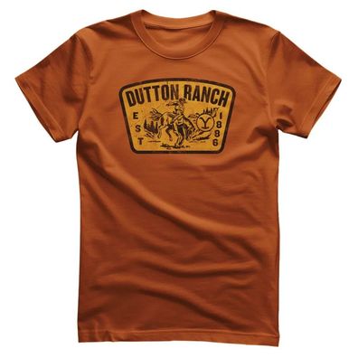 Yellowstone T-Shirt Washed Dutton Ranch Patch PM-1-YSTN024M