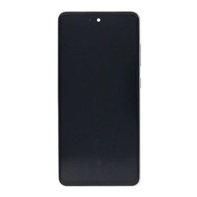 Samsung Original Service Pack Display Galaxy A52s A528B mit Rahmen Awesome White
