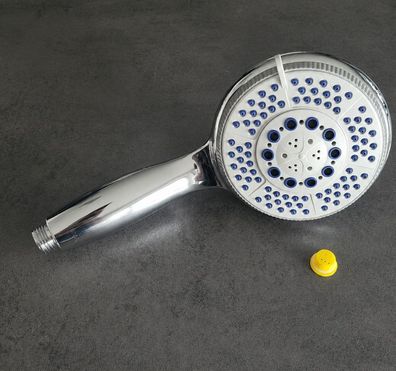 Wellwater Matino Handbrause Ø 120 mm - 5 Strahlarten, Massage, ECO wassersparend