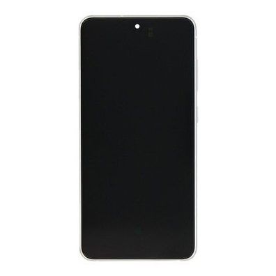 Samsung Original Service Pack Display Galaxy S21 FE G990B mit Rahmen White