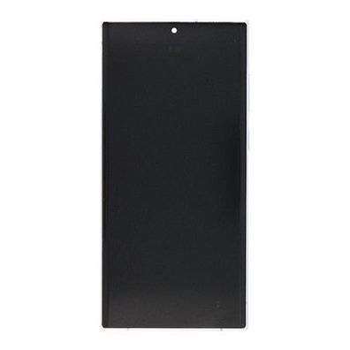 Samsung Galaxy S22 Ultra S908B Original Servicepack Display Rahmen Phantom White