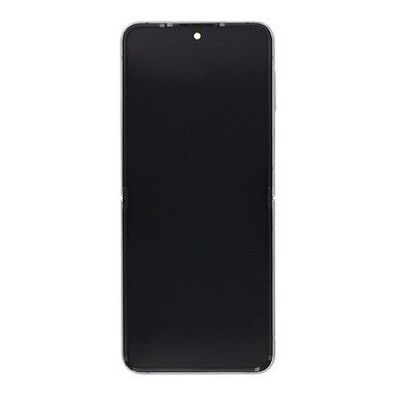 Samsung Galaxy Z Flip4 5G Main F721B Original Service Pack Display Rahmen Weiss