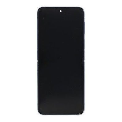 Samsung Original Service Pack Display Galaxy Z Flip4 Main F721B mit Rahmen Blue
