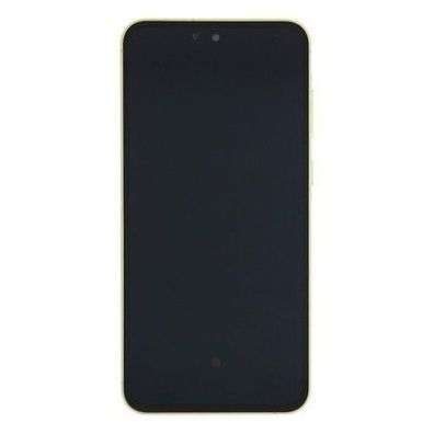 Samsung Galaxy A55 A556B Original vormontiert Display mit Rahmen Lemon
