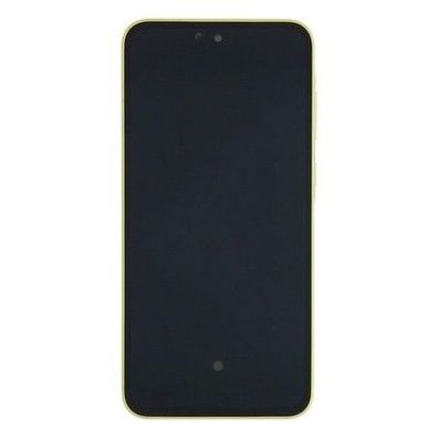 Samsung Galaxy A35 A356B Original vormontiert Display mit Rahmen Lemon