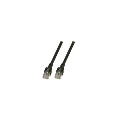 EFB RJ45 Patchkabel SF/UTP, Cat.5e, PVC, CCA, 25m, schwarz