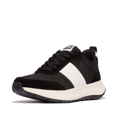 FitFlop Damen Sneakers F-Mode Flow Sneaker-Nylon &amp; Suede Mix IK8