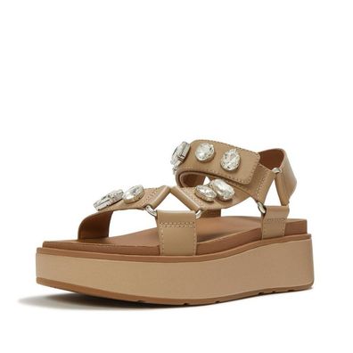 FitFlop Damen Sandalen Gen-FF Max Ultra-Jewel Leather Back-Strap Sandals A3K