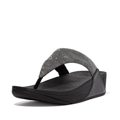 FitFlop Damen Flip Flops Lulu Toe Post-Geo Glitz ET8
